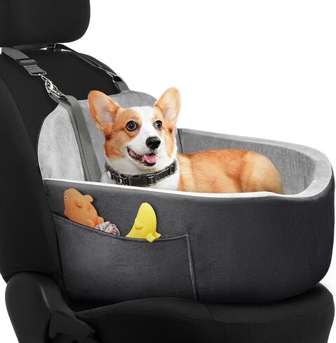 ONE PIX Dog Car Seat, Car Seats for Small Medium Dogs, Dog Car Seat with Storage Pockets, Pet Car Seat Dog Booster Car Seat, Puppy Car Seat for Small Medium Dogs Under 25 lbs in Saudi Arabia