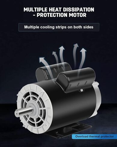 Air Compressor Motor 5 HP SPL Electric Motor 3450 RPM, 230V Single Phase Motor, 56 Frame 5/8 Keyed Shaft 60 HZ in Saudi Arabia