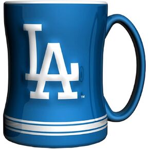 L.A. Dodgers Navy Blue 14oz. Ceramic Relief Mug