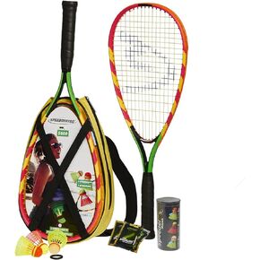 Speedminton S600 Set - Original Speed ​​Badminton/Crossminton Starter Set Including 2 Rackets, 3 Speeder, Speedlights, Bag