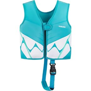 INIGGII Toddler Swim Vest, Swim Jacket for Kids, Infant Swim Trainer Vest with Adjustable Safety Strap