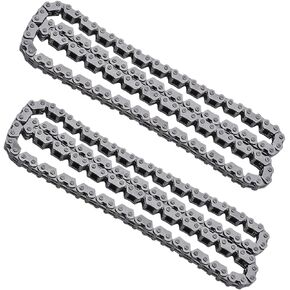 JDLLONG 110pins Cam Timing Chain For Honda TRX300 TRX300FW Fourtrax 300 2x4 4x4 1988-2000 Replace 34110(2 Pack)