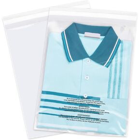 iMailer - 20 Pcs - 9" x 12" Suffocation Warning Self Seal Clear Plastic Poly Bags 1.6 Mil-Removable Adhesive