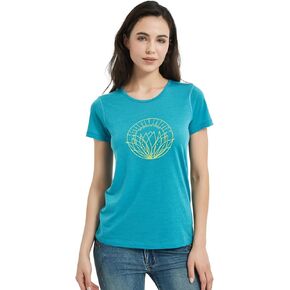 METARINO Merino Wool T-Shirt Women Short Sleeve Lightweight Crew Neck Base Layer Tee Shirt for Hiking,Sport