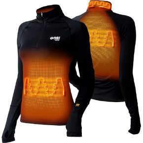 Basecamp Women’s Heated Base Layer Shirt - 8 Hours of Heat | Battery & Charger Included