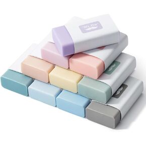 Mr. Pen- Erasers, 10 Pack, Pencil Eraser, Muted Morandi Colors, Erasers for Pencils, Mr Pen Erasers, Erasers for School, Large Eraser, Block Erasers for School, Rubber Eraser, Large Erasers for School