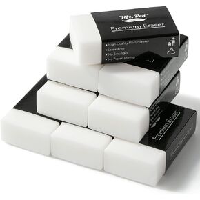 Mr. Pen- Pencil Eraser, 8 Pack, White Erasers, Erasers for Artists, Artist Eraser, Drawing Erasers for Sketching, Large Eraser, Pencil Erasers, Art Erasers for Drawing, White Eraser, School Erasers