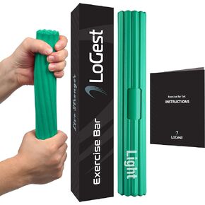 Logest Twist Hand Exerciser Bars for Physical Therapy - Relieves Tendonitis Pain & Improve Grip Strength - Tennis Elbow, Golfer's Elbow, Tendonitis, Wrist, Forearms Pain Relief Hand Therapy Bar