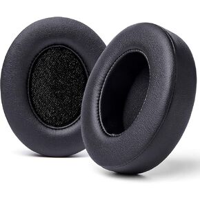 WC Wicked Cushions Replacement Ear Pads for Beats Studio 2 & 3 (B0501, B0500) Wired & Wireless | Does NOT Fit Beats Solo | Softer PU Leather, Enhanced Foam & Stronger Adhesive | 90's Black