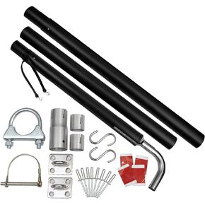 ZIBOPAR RV Generator Exhaust Venting System part compatible with Most RV Exhaust Systems replace 44461 RV generator exhaust Extension kit 136inch Muffler Pipe Extension kit
