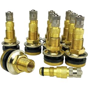 TR618A Tubeless Air Liquid Tractor Valve Stems for Tubeless Tires, Industrial, Agricultural Wheels, Clamp-In Tire Valve Stem- Pack of 10