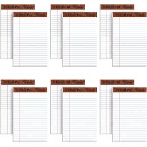 TOPS 5 x 8 Legal Pads, 12 Pack, The Legal Pad Brand, Narrow Ruled, White Paper, 50 Sheets Per Writing Pad, Made in the USA (7500)