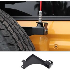 JWWY Tailgate Antenna Base Mount Bracket Holder Mount Compatible with 2021-2023+ Ford Bronco Accessories Alloy Black