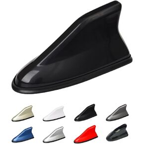 Car Shark Fin Antenna Cover, Roof Aerial Base AM/FM Radio Signal for Car SUV Truck, Vehicle Shark Size 6.3 * 3 * 2.7 Inch Measure if it can cover The old antenna (Black)