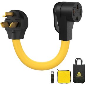 NEMA 6-50P to 14-50R EV Charger Adapter Cord, 125V/250V 3 Prong Dryer Outlet Male Plug to 50 Amp 4 Prong Female EV for Level 2 Charging Tesla Charger RV Industrial Grade