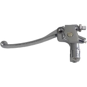 1" 25mm Left Clutch Lever Perch Compatible for Honda Shadow VT600 VT750 VT1100 VT1300 VTX1300 VF750 Motorcycle Handlebar Mirror Base Mount 53172-MR1-000（Chrome ）