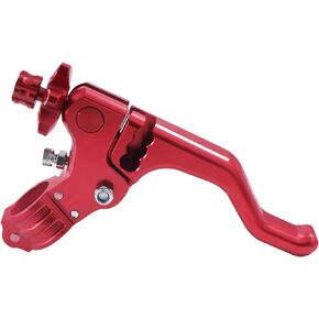 Motorcycle CNC 22mm 7/8" Stunt Short Clutch Lever Clutch Handlebar Easy Pull for crf250r crf450r crf250x crf450x crf230f Most Motorcycles Dirt Pit Bike (Red)