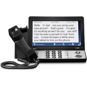 هاتف Hamilton CapTel 2400i هاتف كبير مزود بشاشة لمس مع تضخيم 40 ديسيبل