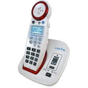 Clarity XLC3.4+ DECT 6.0 Landline Amplified Cordless Phone, Extra-Loud Ringer, Big Buttons Cordless Home Phone, Talking Caller Id & Dual Power Battery