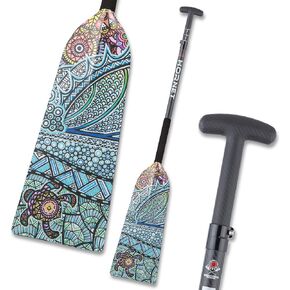 Hornet Watersports Dragon Boat Paddle - Crush Design - Adjustable Carbon Fiber Dragon Boat Paddle - IDBF Approved - Dragon Boat Accessories - Dragonboat Paddles