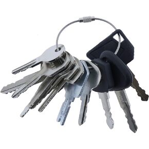 Solarhome 12 Forklift Key Set Forklift Keys Master Set Ignition Key Set for Yale Cat Clark Komatsu Doosan Nissan Hyster JCB Volvo Tornado Mitsubishi Forklift Keys Set