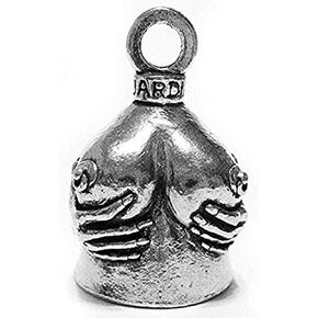 Guardian Bell Handful Good Luck Bells w/Keyring & Black Velvet Gift Bag | Motorcycle Bell | Good Luck Gift to Friends/Family | Lead-Free Pewter Bike Bell | Made in The USA