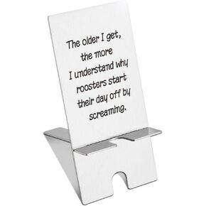Phone Holder for Office Decor, Humorous Decor Desktop Phone Stand, Fun Office Gifts for Women, Boss, Employees, Coworkers, Sarcasm Office Phone Dock Holder YSJ15