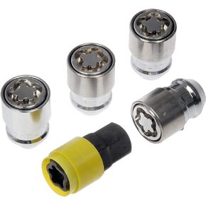 Dorman 712-281 1/2-20 Wheel Lock Set, 5 Pack, Chrome