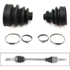 QYMOTO Front Axle CV Boots, Rubber Dust Boot Compatible with Hisun 500 700,Axis 500 700,Coleman UT500 700,Cub Cadet Challenger 500(1 Pair)