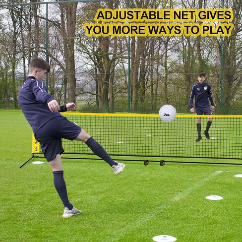 vssal 20ft المحمولة الكل في واحد كرة الريشة بيكلبول للأطفال الكرة الطائرة صافي مجموعات ارتفاع قابل للتعديل يصل إلى 7ft، مجموعة مضارب قائمة بذاتها التحرير والسرد للساحات الخلفية الشاطئ درب in Kuwait