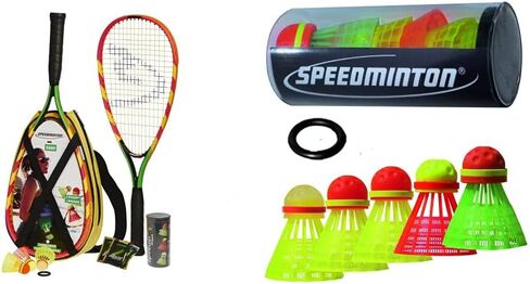 Speedminton S600 Set - Original Speed ​​Badminton/Crossminton Starter Set Including 2 Rackets, 3 Speeder, Speedlights, Bag in Saudi Arabia