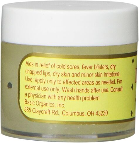 Basic Brands L-Lysine Ointment, Cold Sore Fever Blister Relief, Soothes Chapped Lips and Dry Skin, Goes on Clear, 0.875 oz (Pack of 1) in Saudi Arabia