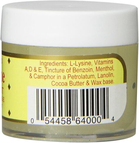 Basic Brands L-Lysine Ointment, Cold Sore Fever Blister Relief, Soothes Chapped Lips and Dry Skin, Goes on Clear, 0.875 oz (Pack of 1) in Saudi Arabia