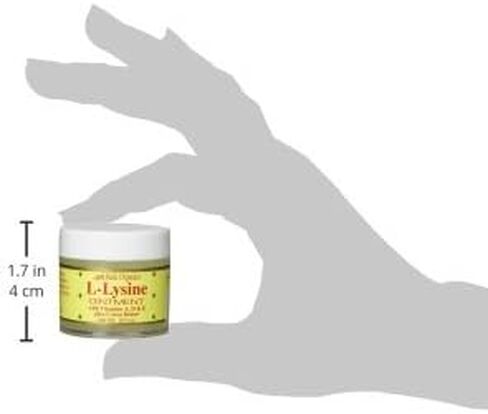 Basic Brands L-Lysine Ointment, Cold Sore Fever Blister Relief, Soothes Chapped Lips and Dry Skin, Goes on Clear, 0.875 oz (Pack of 1) in Saudi Arabia