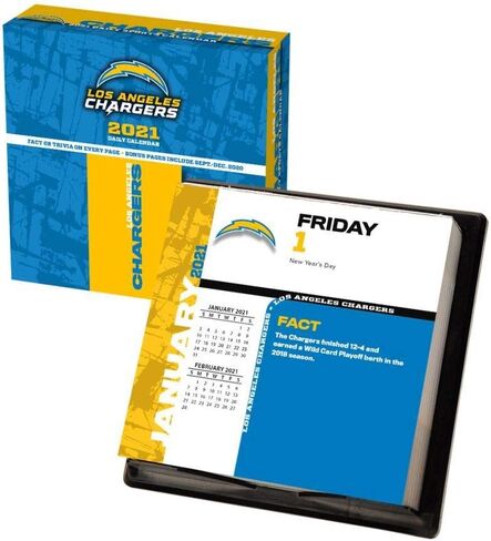 Los Angeles Chargers 2021 Box Calendar in Saudi Arabia