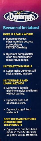 Dynamat 12" x 36" x 0.067" Thick Self-Adhesive Sound Deadener with Xtreme Door Kit in Saudi Arabia