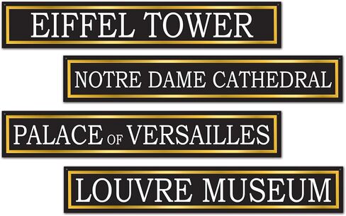 Beistle French Street Sign Cutouts in Saudi Arabia
