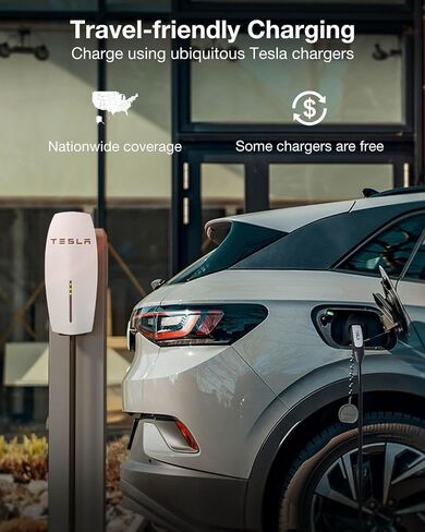 محول شحن Tesla إلى J1772 [يناسب جميع J1772 EVs] بحد أقصى 60 أمبير 250 فولت، قوة شحن تكيفية - متوافق مع Tesla Gen 1 2 3 شواحن الحائط/الوجهة/المحمول - أسود in Saudi Arabia