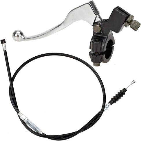 HIAORS 7/8 بوصة المقود الأيسر ورافعة القابض وكابل القابض مع أداة ضبط لـ 50cc 70cc 90cc 110 cc 125cc SSR Apollo Chinese Dirt Bikes Pit Bike فضية in Saudi Arabia