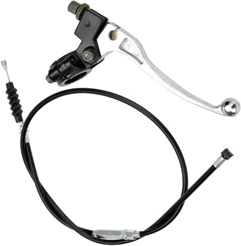 HIAORS 7/8 بوصة المقود الأيسر ورافعة القابض وكابل القابض مع أداة ضبط لـ 50cc 70cc 90cc 110 cc 125cc SSR Apollo Chinese Dirt Bikes Pit Bike فضية in Saudi Arabia
