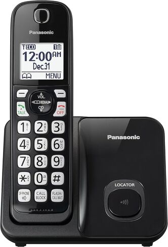 باناسونيك DECT 6.0 هاتف لاسلكي قابل للتوسيع مع جهاز الرد الآلي وكتلة المكالمات الذكية - سماعتين لاسلكيتين - KX-TGD532W (أبيض/فضي) in Saudi Arabia