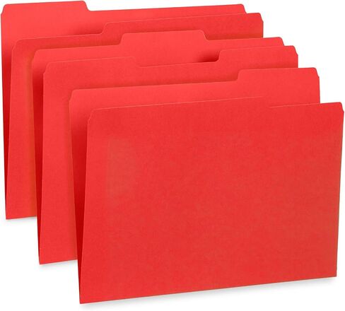 Blue Summit Supplies 200 Manila File Folders, Letter Size, 1/3 Cut Tab, Letter Size, Manila, Great for Organizing and Easy File Storage, 200 Per Box in Saudi Arabia