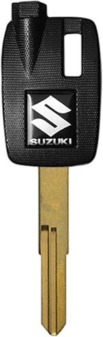 دراجة نارية فارغة غير مقطوعة مفتاح دراجة نارية مكررة استبدال مفتاح متوافق مع سوزوكي جميع السنوات AN200 AN250 AN400 AN650 Burgman AN125 250 400 (أسود) in Kuwait