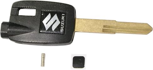 دراجة نارية فارغة غير مقطوعة مفتاح دراجة نارية مكررة استبدال مفتاح متوافق مع سوزوكي جميع السنوات AN200 AN250 AN400 AN650 Burgman AN125 250 400 (أسود) in Kuwait