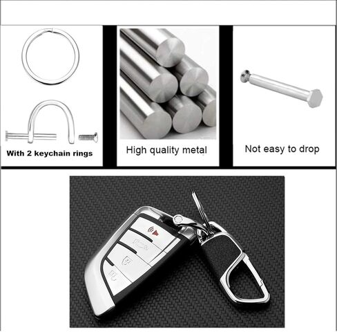 Car Keychain Replacement for Mercedes Benz Keyring, Car Fob Key Keychain Holder and Anti-Lost D-Ring for Men Women in Kuwait