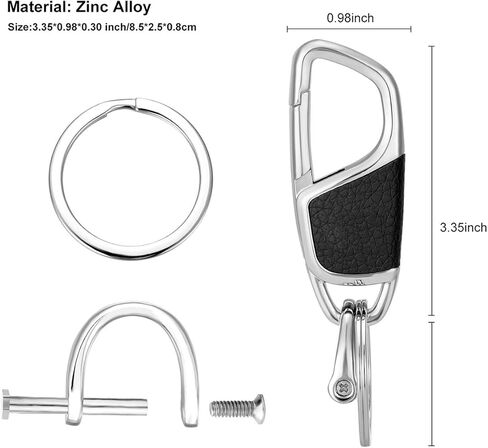 Car Keychain Replacement for Mercedes Benz Keyring, Car Fob Key Keychain Holder and Anti-Lost D-Ring for Men Women in Kuwait