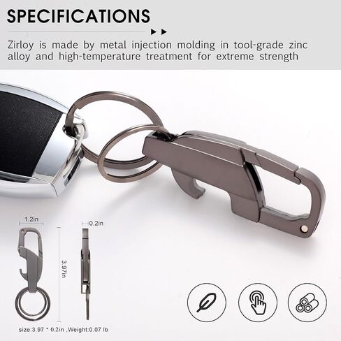 Bottle Opener Keychain, Heavy Duty 3 In 1 Keychain Multitool, Quick Release Spring Car Key Chain for Men, Women in Saudi Arabia