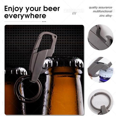 Bottle Opener Keychain, Heavy Duty 3 In 1 Keychain Multitool, Quick Release Spring Car Key Chain for Men, Women in Saudi Arabia