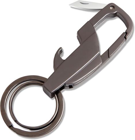 Bottle Opener Keychain, Heavy Duty 3 In 1 Keychain Multitool, Quick Release Spring Car Key Chain for Men, Women in Saudi Arabia
