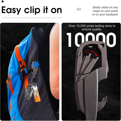 Bottle Opener Keychain, Heavy Duty 3 In 1 Keychain Multitool, Quick Release Spring Car Key Chain for Men, Women in Saudi Arabia